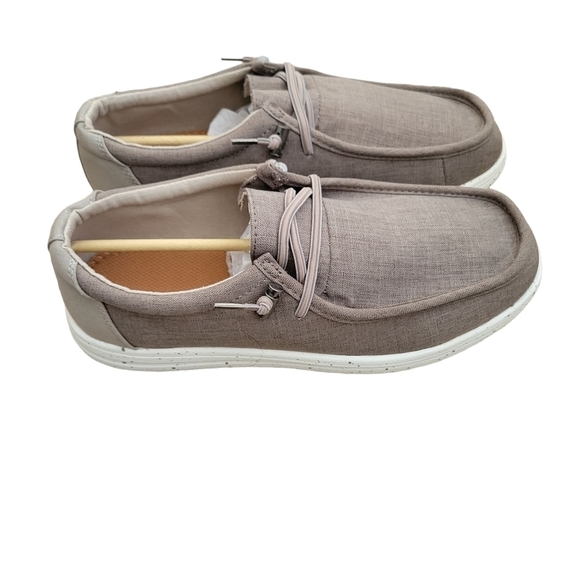 Sun Stone Brian Taupe/Canvas. Size 9.5M. New In Box - Picture 3 of 6